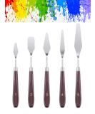 5PCS Stainless Steel Painting Knives Set for Oil, Acrylic Canvas Mixing - Buy Online on GoSupps.com