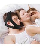 Adjustable Chin Strap for CPAP & Snoring Relief | Breathable Anti-Snoring Device for Men & Women - Comfortable & Skin-Friendly | Black - Buy Online on GoSupps.com