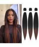 3 Packs/Lot EZ Braid 26 inch Professional Pre Stretched Braiding Hair Yaki Texture Braiding Hair for Crochet Hair Braids Long Free Synthetic Fiber Hair Extensions (#T1B/30) 26 Inch (Pack of 3) #T1B/30 - Buy Online on GoSupps.com