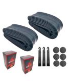 LLH2K Bike Tube 26 x 1.95 26 Inch Bike Tube 2 Pack - Bicycle Tube 26 x 1.95 with 3 Tire Levers, 6 Round Patches - Fits 26x1.90 26x2.10 Bike Tube 26 x 1.95 - Anti-aging 26x2.125 bicycle tube. - Buy Online on GoSupps.com