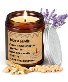 Scented Lavender Soy Wax Candle Gift - Handmade 200g - 50 Hours Long Lasting Aromatherapy - Perfect Birthday Gift for Women - Buy Online on GoSupps.com