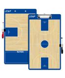 LEAP Coach Board Clipboard Premium Tactical Double-Sided Coach Marker Board with Full & Half Court Dry Erase Marker Board for Basketball Baseball Football Soccer Hockey Lacrosse & Volleyball Coahces Basketball Clipboard - Buy Online on GoSupps.com