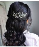 Unicra Crystal Bridal Hair Vine | Silver Wedding Hair Accessories & Pearl Headband for Brides & Bridesmaids - Buy Online on GoSupps.com
