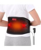 Heating Pad with Massager - Back Pain Relief Strap - 55 Long - 3 Heat Settings - 9 Vibration Modes - Auto-Off - for Low Back, Abdominal, Waist - 8 x 40 Inch - Buy Online on GoSupps.com