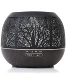 400ml Ultrasonic Essential Oil Diffuser Humidifier for Large Room - Aromatherapy Vaporizer with Timer & LED Light - Black - Buy Online on GoSupps.com