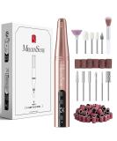 MelodySusie Electric Nail Drill Kit - 11 in 1 Cordless 25000RPM Professional Efile for Acrylic Nails - Portable Rechargeable Manicure Pedicure Tool (Gold) - Buy Online on GoSupps.com