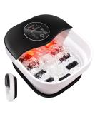 Foot Spa Massager with Heat & Bubbles - Large Touch Screen Collapsible Foot Bath for Stress Relief | Temperature Control & Massage Rollers - Buy Online on GoSupps.com