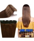 Elailite Clip In Extensions - Real Human Hair 45cm 50g #04 Medium Brown - Full Head 3/4 Hairpiece - Buy Online on GoSupps.com