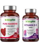 Mannose Powder 2000mg + Free Vitamin D-3 5000 IU Softgels - Urinary Bladder Health Support - Buy Online on GoSupps.com