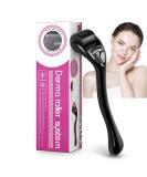 Microneedling 540 Derma Roller - 0.25mm Titanium Facial & Beard Roller (Black Handle) | Best for Smooth Skin & Hair Growth - Buy Online on GoSupps.com