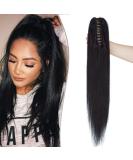 SEGO Ponytail Extension - Real 100% Remy Hair Clip-In Braid Black #1 14 (35cm) 105g - International Shipping Available - Buy Online on GoSupps.com