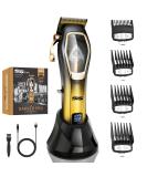 Buy DSP Pro Barber Hair Clippers Set - Cordless 9000 RPM Ceramic Blades Low Noise - Ideal for Men's Grooming & Fades - Buy Online on GoSupps.com