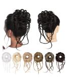 REECHO Messy Bun Hair Piece - Super Long Curly Wavy Updo Hair Extension in Black - Buy Online on GoSupps.com