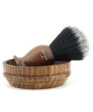 Haryali London Vintage Shaving Brush Set with Soap Bowl - Eco-Friendly Vegan Bristle - Men's Grooming Kit - Buy Online on GoSupps.com