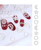 100pcs Kawaii Pearls Nail Charms - Acrylic Heart Star Circle Bowknot - White 3D Nail Art DIY Crafting - Buy Online on GoSupps.com