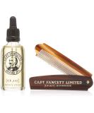 Captain Fawcett Gift Set - Moustache Oil & Comb | Premium Grooming 100g for Men - Buy Online on GoSupps.com