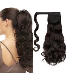 Cybelleza Ombre Ponytail Extensions - Heat-Resistant Medium Brown Curly Clip-In Hair Extensions for Artful Braids & Wavy Hairstyles - Buy Online on GoSupps.com