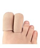 Bukihome 8 PCS Toe Protectors  Silicone Toe Caps Closed Toe Surface Fabric Sleeve Protectors  Prevent Pain Relief for Corns  Blisters and Ingrown Toenails (2PCS Large Size+ 6PCS Medium Size) Upgrade  - Buy Online on GoSupps.com