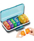 XL Waterproof Weekly Pill Organizer - 14 Compartment 7-Day Travel Medicine Box for Vitamins & Supplements - Buy Online on GoSupps.com