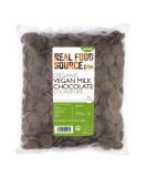 RealFoodSource Organic Vegan Milk Chocolate Couverture Drops 2kg - Buy Online on GoSupps.com