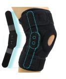 Vive Hinged Knee Brace for ACL & Meniscus Tear - Lightweight Breathable Open Patella Support with Side Stabilizers - Adjustable Comfort for Men & Women - Small Size - Buy Online on GoSupps.com