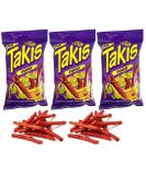 Takis 55g (PACK OF 3) - Fuego Flavour - Chilli Pepper and Lime Corn Chips - UK product - Popular Snack - Party Snack - Multipack (55g x 3) - BY BLISSIFY - Buy Online on GoSupps.com