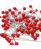 La Tartelette 800pcs Round Pearl Head Dressmaking Pins Weddings Corsage Florists Sewing Pin (3.5 cm  Red) 3.5 cm Red - Buy Online on GoSupps.com