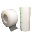 Clear Surgical Tape Pack - 1 inch x 10 Yds, Latex-Free - 6 Rolls for Wound Dressing Care - Buy Online on GoSupps.com