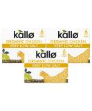 Chicken Stock Cubes Bundle with Kallo Organic Very Low Salt Chicken Stock Cubes 6 x 8g (Pack of 3 - Total of 18 Cubes) - Buy Online on GoSupps.com