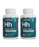 Essential Elements Hair Hero - Broad-Spectrum Hair Formula - 5000mcg Biotin - Healthy Hair, Skin, and Nails - 30 Day Supply (2-Pack) - Buy Online on GoSupps.com