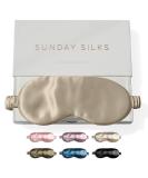Colorado Home Co Silk Eye Mask for Women and Men - Blackout Sleep Mask for Sleeping and Travel - Nude Champagne Silk - Buy Online on GoSupps.com