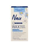 Nair Sensitive Ready Wax Strips  Face & Bikini  40 ct - Buy Online on GoSupps.com