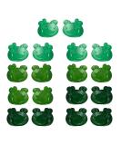 JIRIS 18PCS 0.6 Frog Hair Clips - Mini Green Frog Hair Accessories for Girls and Women - Buy Online on GoSupps.com