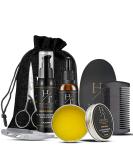 Hamcot Beard Grooming Kit for Men | Brush Oil & Balm | Ultimate Beard Care & Maintenance - Buy Online on GoSupps.com
