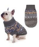 Buy Idepet Winter Dog Sweater - Warm & Stylish Pet Pullovers for Small & Medium Dogs & Cats | Cozy Gray XS Clothing - Buy Online on GoSupps.com