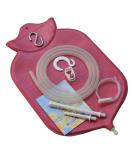 Premium Enema Bag Kit - Colon Cleansing with 4 Quart Platinum Cured Silicone Hose - Red - Buy Online on GoSupps.com