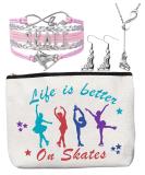 Ice Skating Accessories Gift Set for Girls | Ice Skates, Necklace, Earrings, Bracelet | Figure Skating Gifts for Women - Buy Online on GoSupps.com