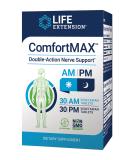 Life Extension ComfortMAX Double-Action Nerve Support - 30 Vegetarian Tablets for Day & Night Relief - Buy Online on GoSupps.com