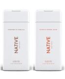 Native Body Wash Bundle - Coconut Vanilla & Citrus Herbal Musk - 11.5 oz (340ml) x 2 - Buy Online on GoSupps.com