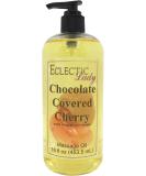Chocolate Covered Cherry Massage Oil - 16 oz | Sweet Almond & Jojoba Oil | Preservative Free for Aromatherapy & Relaxation - Buy Online on GoSupps.com