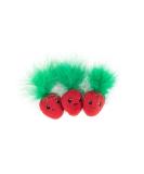 Petstages Straw-Babies - Dental Care Toy for Cats - with Catnip - Mesh Material - Pink - Pack of 3 Strawberries - Buy Online on GoSupps.com