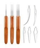 8-Piece Dreadlocks Interlocking Crochet Needle Tool Set for Easy Loc Maintenance and Hair Extensions - Buy Online on GoSupps.com