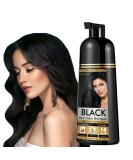 COSMTEK Black Hair Dye Shampoo for Gray | IVNIL Natural 3-In-1 Semi-Permanent Color for Women & Men | Herbal & Ammonia-Free | Fast Acting, Long Lasting | 16.9 fl oz - Buy Online on GoSupps.com