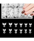 600 Pieces Oval Nail Tips - 12 Sizes Short French Half Cover for DIY Nail Studios | Natural False Nails - Buy Online on GoSupps.com