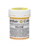 Sugarflair Yellow Chocolate Colouring - Coloured Cocoa Butter for Adding Colour to Chocolate or Painting Directly Onto Chocolate Transfer Sheets or Moulds - 35g - Buy Online on GoSupps.com