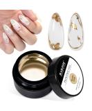 RARJSM Metallic Gel Nail Polish - Bronze Gold Chrome 3D Effect | 8ml Reflective Shine for DIY Nail Art & Home Salon - Buy Online on GoSupps.com