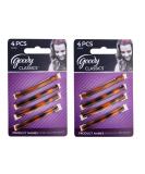 Goody 02658 Classics Stay Tight Hair Barrette Mock Tort (2-Pack), Great for Both Adults and Girls, for All Hair Types, Eight 2 Inches Barrettes with Metal Clips - Buy Online on GoSupps.com