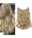 Buy Invisible Crown Wire Hair Extensions - 50cm Wavy Ashblond Headband for Women | International Shipping - Buy Online on GoSupps.com