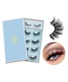 Dysilk 6D Fluffy Artificial Eyelashes - Natural False Lashes Eyelash Extensions Reusable - 5 Pairs (1 Pack) | International Shipping Available - Buy Online on GoSupps.com