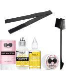 Wig Glue 1.34OZ, Waterproof Lace Front Wig Glue for Wigs with Tools and Hair Wax Stick (Wig Glue/Wig Glue Remover/Hair Wax Stick/Edge Control Wax/Elastic Band/Hair Dual Drush) - Buy Online on GoSupps.com